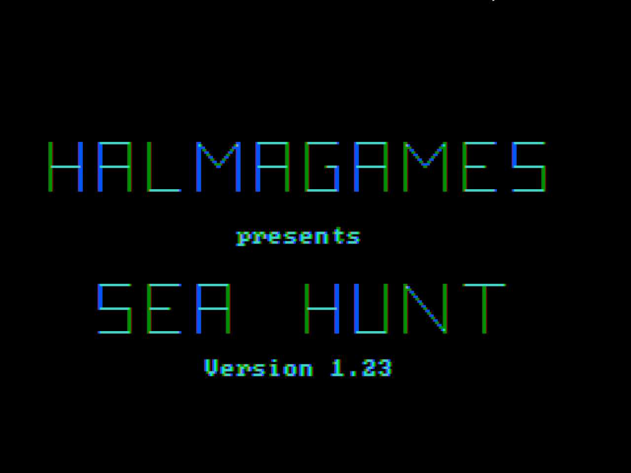 Title screen of Sea Hunt