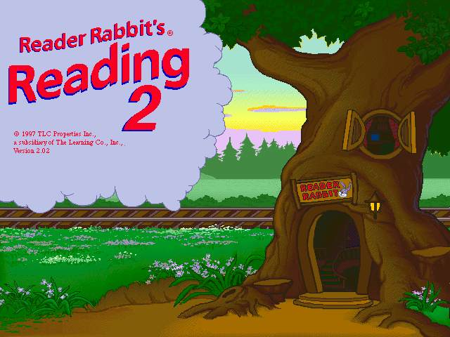 Title screen of Reader Rabbit's Reading 2