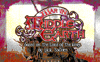 Title screen of J.R.R. Tolkien's War in Middle Earth