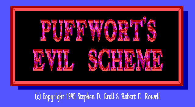 Title screen of Puffwort's Evil Scheme