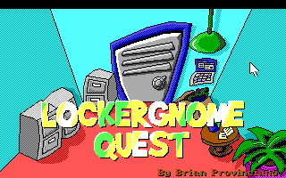 Title screen of LockerGnome Quest