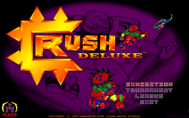 Title screen of Crush! Deluxe