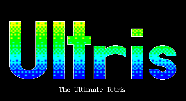 Title screen of Ultris: The Ultimate Tetris