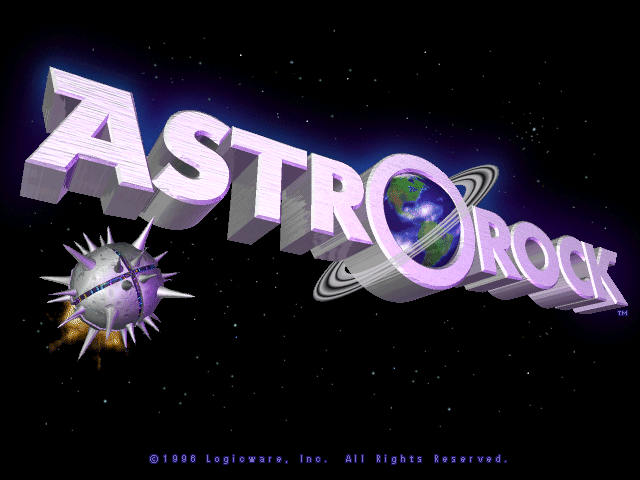 Title screen of Astrorock