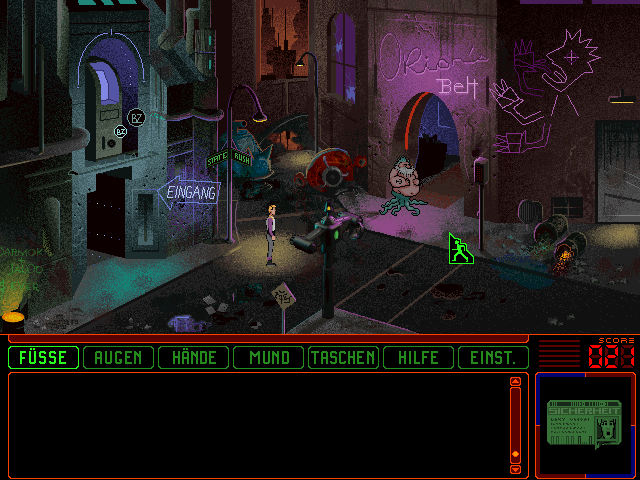 Gameplay of Space Quest 6: Roger Wilco in the Spinal Frontier