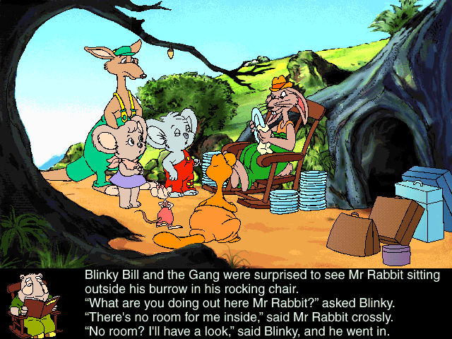 Gameplay of Blinky Bill's Ghost Cave