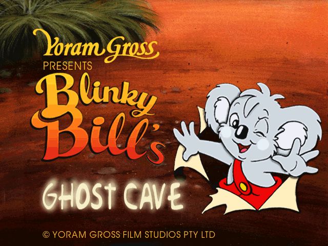 Title screen of Blinky Bill's Ghost Cave