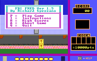 Title screen of FBI Fred