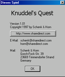 Title screen of Knuddel's Quest