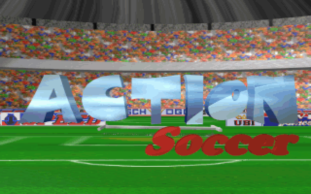 Title screen of Action Soccer