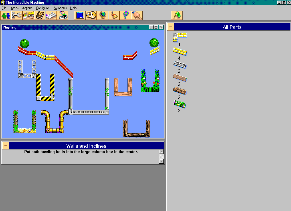 Gameplay of The Incredible Machine 2
