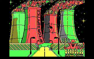 Title screen of Nuclear Bowls