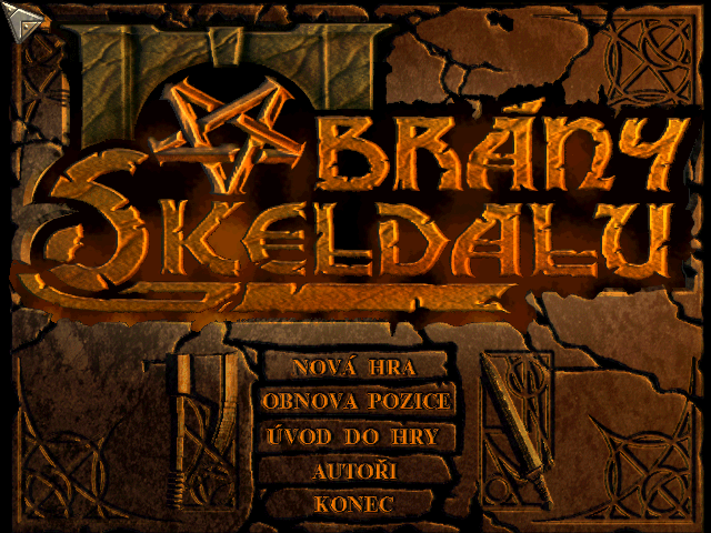 Title screen of Brány Skeldalu