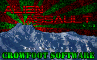 Title screen of Alien Assault (1997)