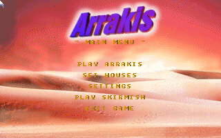 Title screen of Arrakis