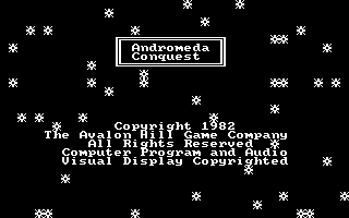 Title screen of Andromeda Conquest