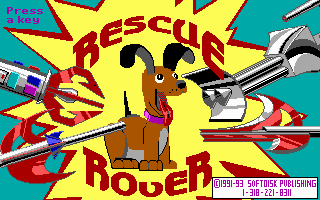 Title screen of Rescue Rover