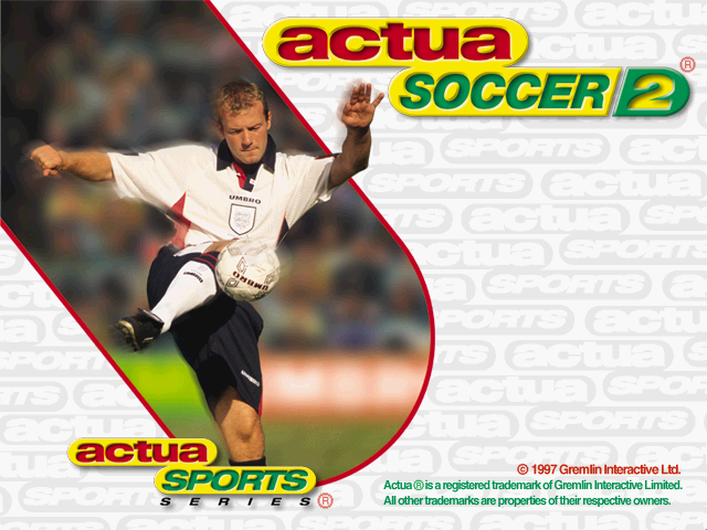 Title screen of Actua Soccer 2