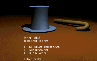 Title screen of Top Hat Willy