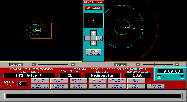 Gameplay of The Starship Commander's Tactical Battle Simulator