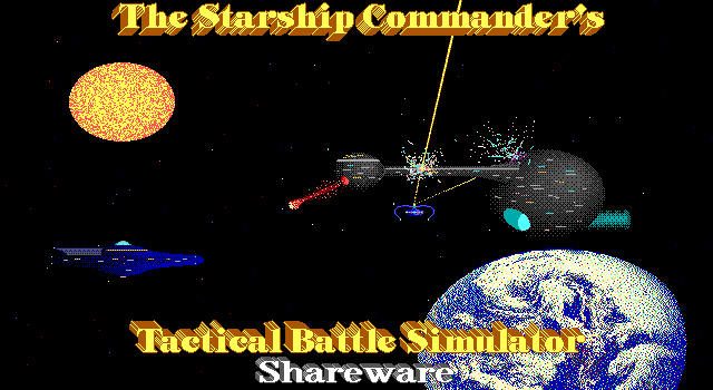 Title screen of The Starship Commander's Tactical Battle Simulator