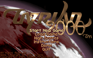 Title screen of Tyrian 2000