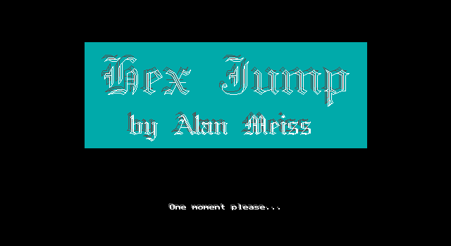 Title screen of Hex Jump