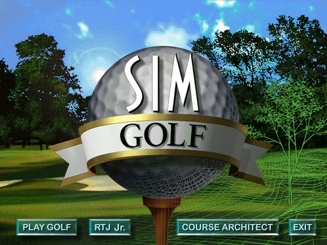 Title screen of SimGolf