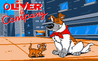 Title screen of Oliver & Company
