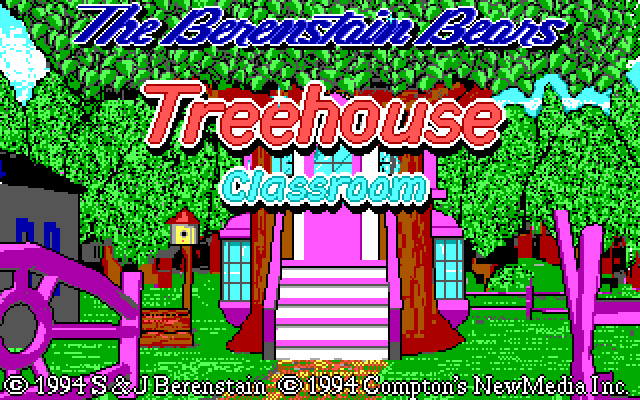 Title screen of The Berenstain Bears: Treehouse Classroom