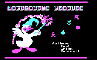 Title screen of Gertrude's Puzzles
