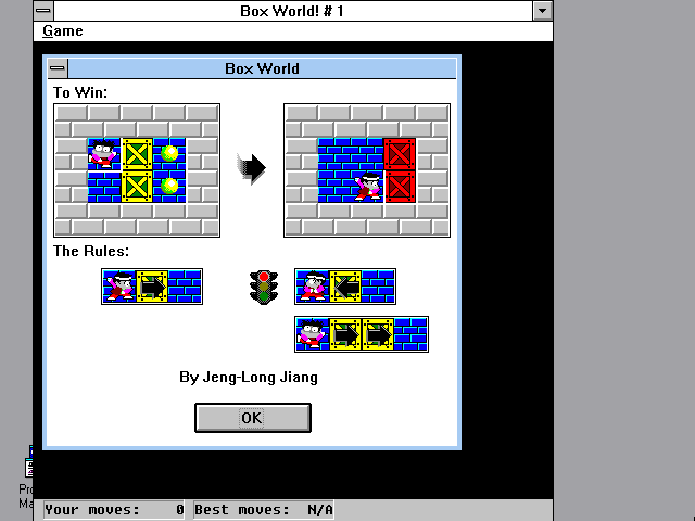 Title screen of BoxWorld