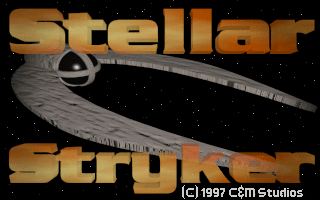 Title screen of Stellar Stryker