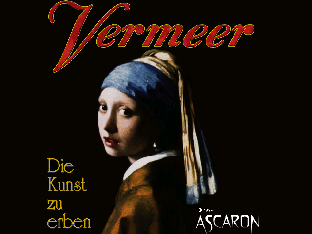 Title screen of Vermeer: Die Kunst zu erben