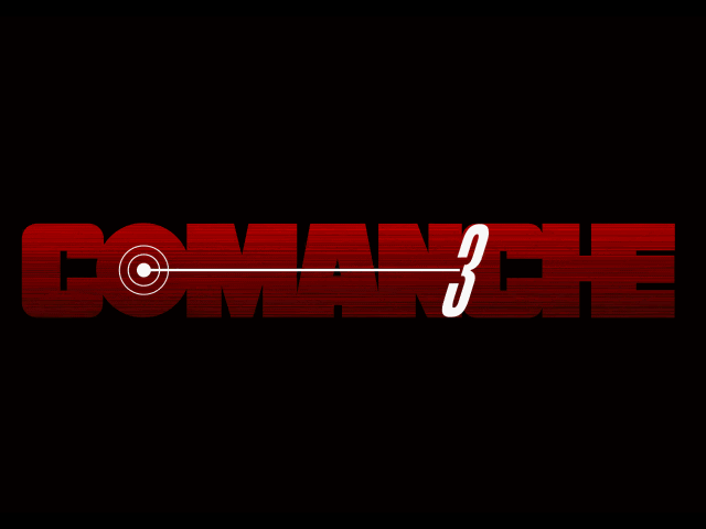 Title screen of Comanche 3