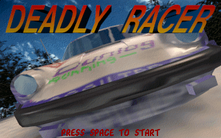Title screen of Deadly Racer
