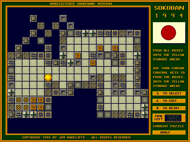 Gameplay of Sokoban 1994