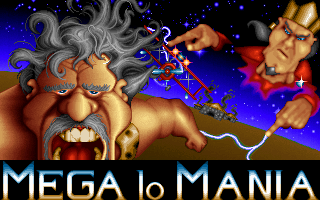 Title screen of Mega lo Mania
