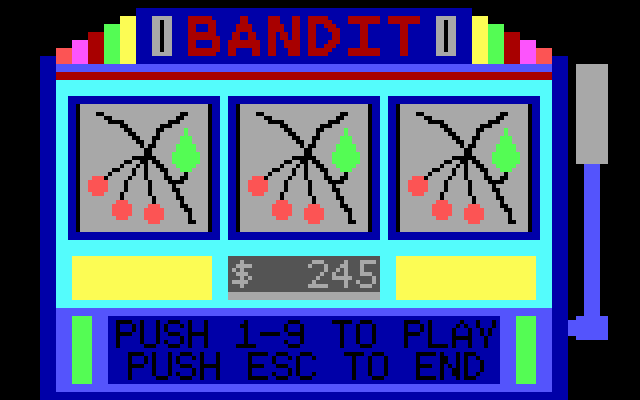 Title screen of Bandit