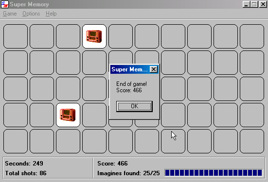 Gameplay of Super Memory