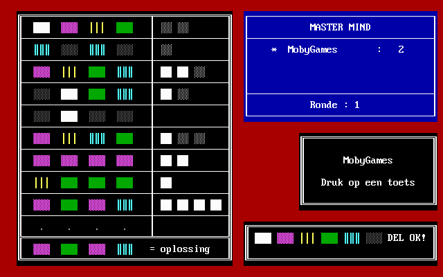 Gameplay of Master Mind