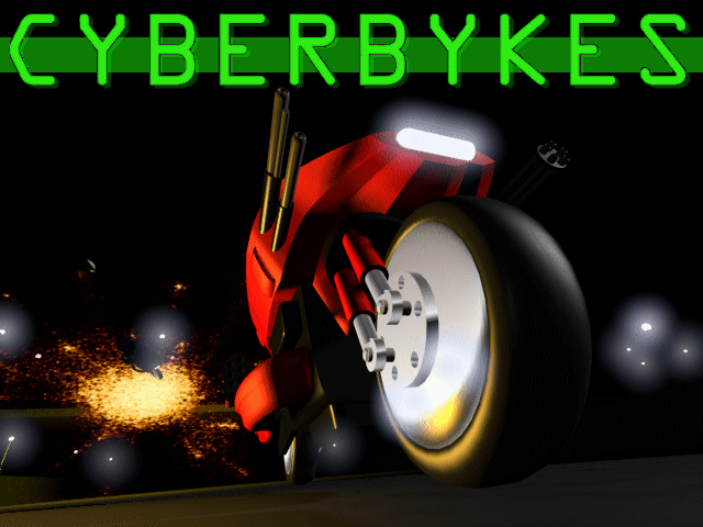 Title screen of Cyberbykes: Shadow Racer VR