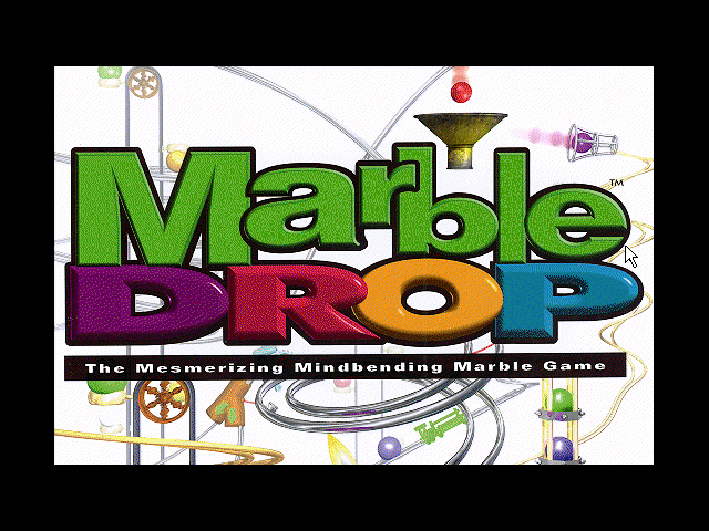 Title screen of Marble Drop