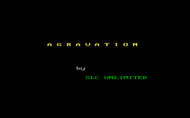 Title screen of Agravation