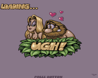 Title screen of Ugh!
