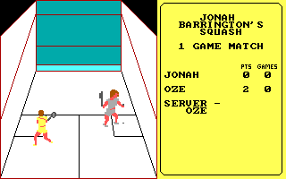 Gameplay of Jonah Barrington's Squash