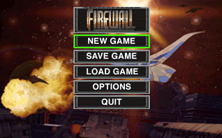 Title screen of FIREWALL: Man vs. Machine