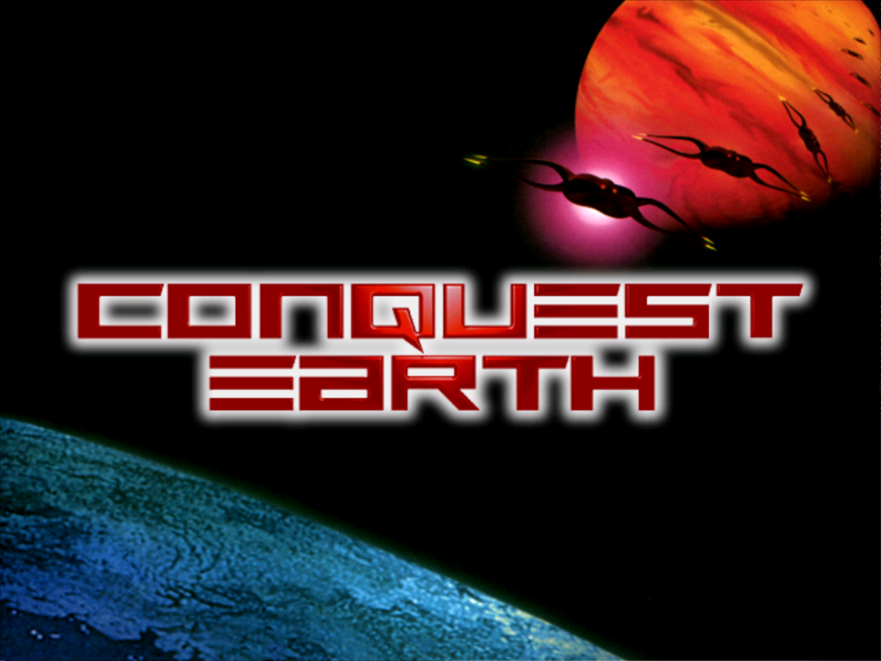 Title screen of Conquest Earth: First Encounter