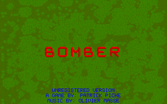 Title screen of Bomber