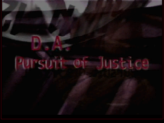Title screen of D.A.: Pursuit of Justice: The Rat Tattoo Murder